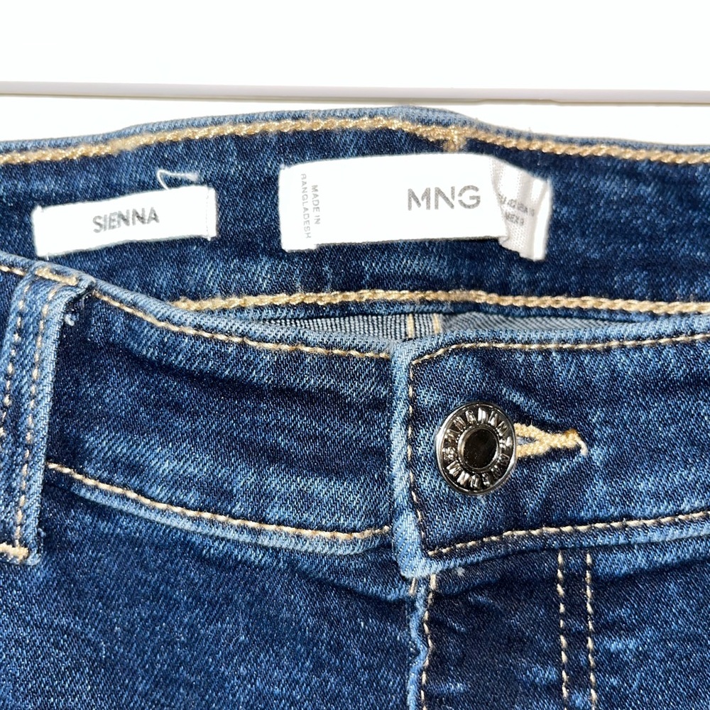 Mango Dark Blue Straight-Leg Jeans - Picture 8 of 16